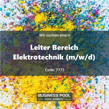 Leiter Bereich Elektrotechnik (m/w/d)